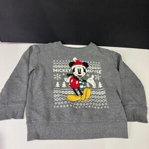 Disney Mickey Mouse grey Christmas sweater Size 5 years